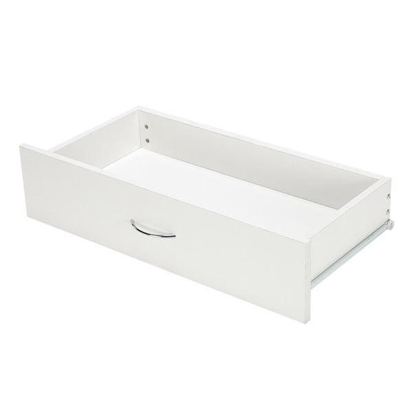 4-Drawer Storage Cabinet – White Minimalist Design