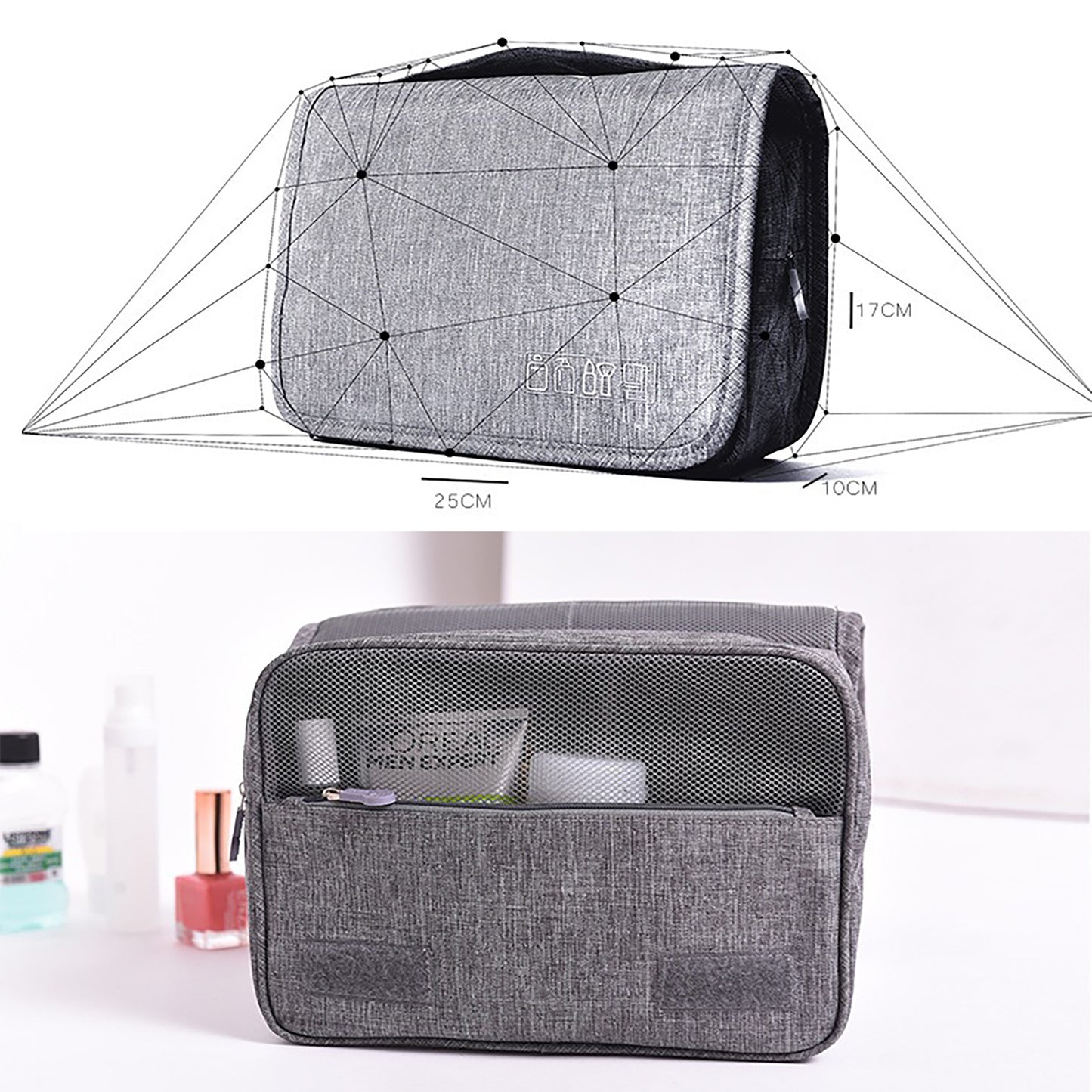 Waterproof Travel Hanging Toiletry Cosmetic Bag Organizer