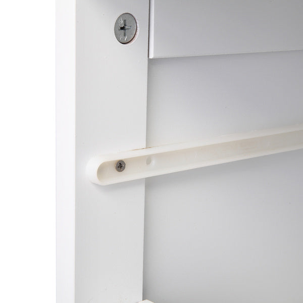 4-Drawer Storage Cabinet – Compact & Versatile White Organizer