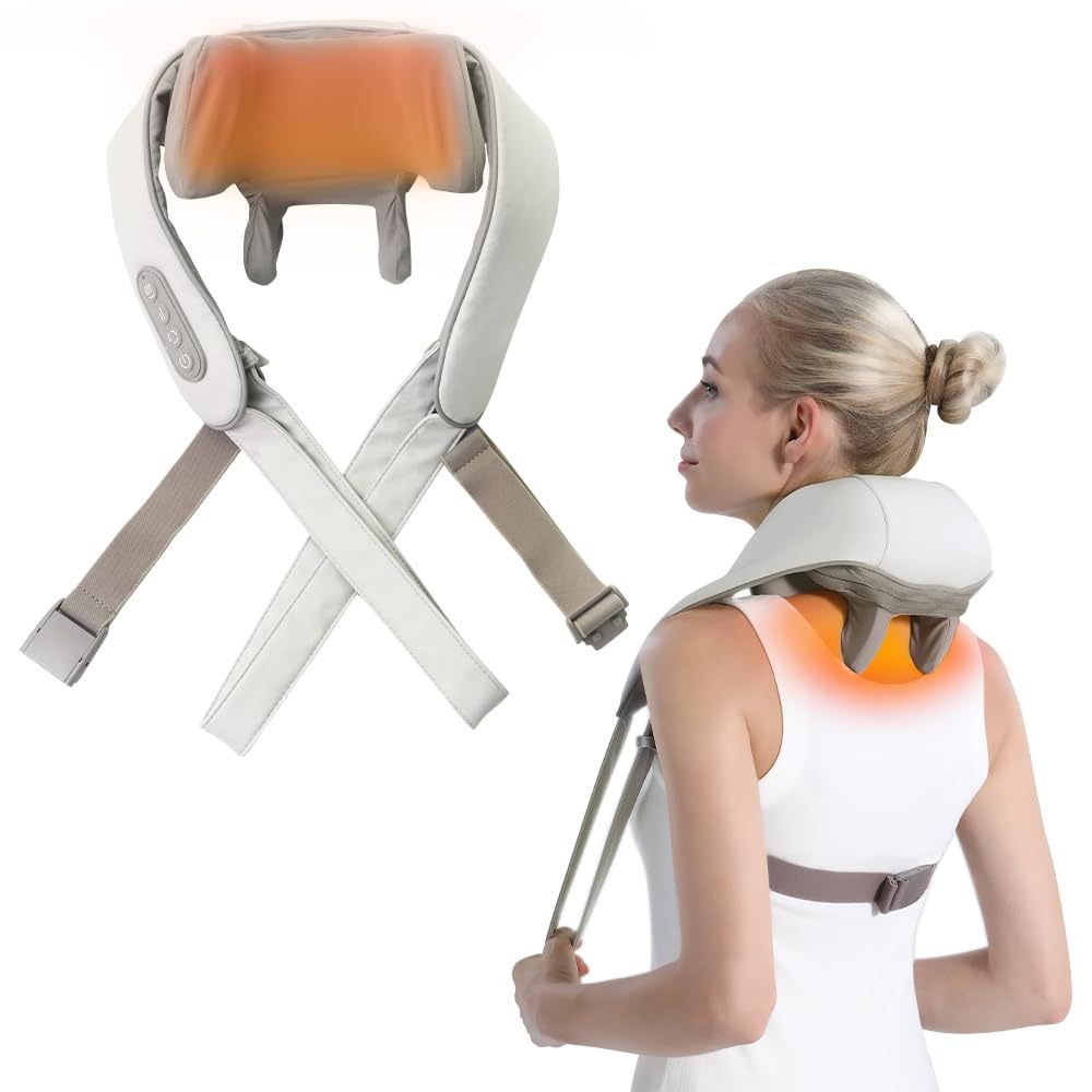 Heated Shiatsu Neck Shoulder Massager Cordless