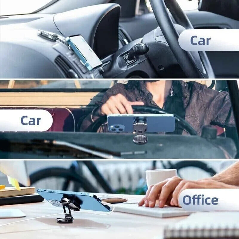 Stainless Steel Rotatable Magnetic Car Phone Holder Mount