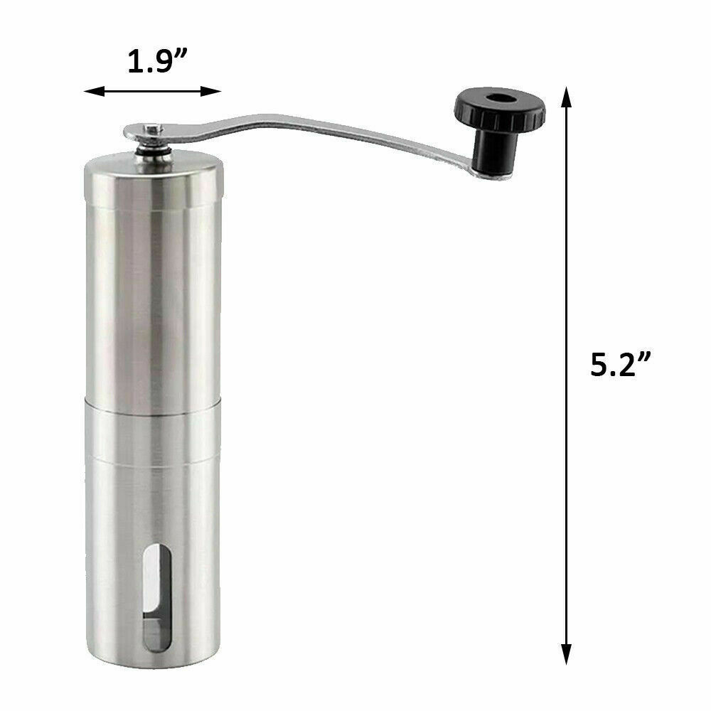 Stainless Steel Crank Coffee Beans/Spices Burr Grinder