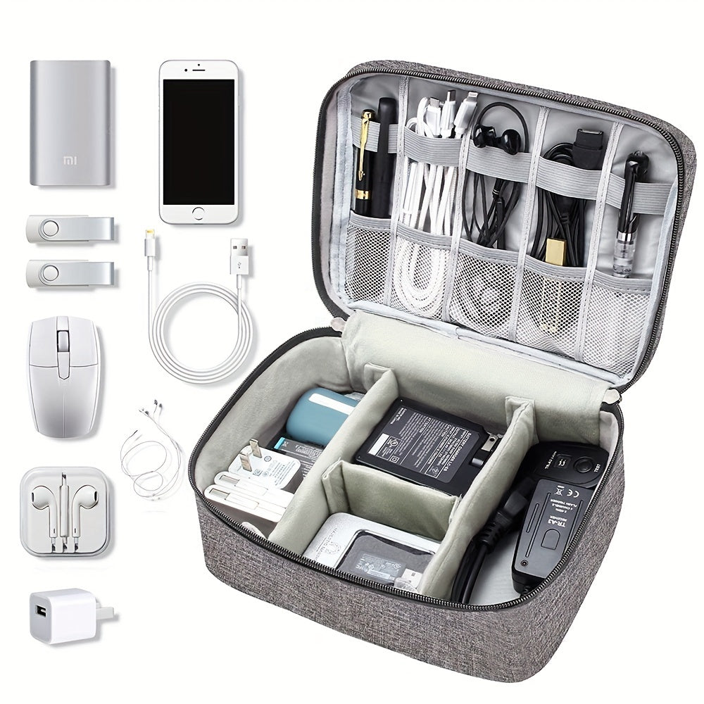 Waterproof Electronics Accessories Cable Organizer Case
