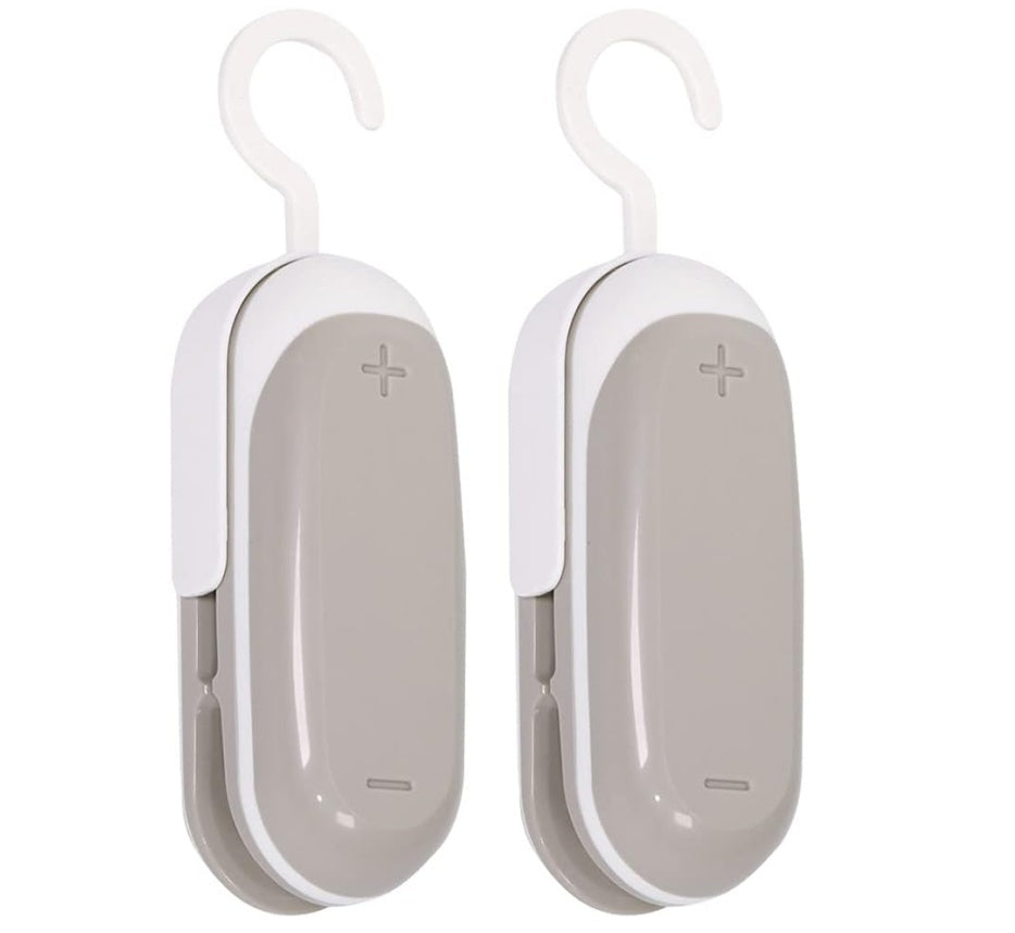2-Pack Mini Bag Sealer & Cutter – Portable Heat Vacuum Sealer