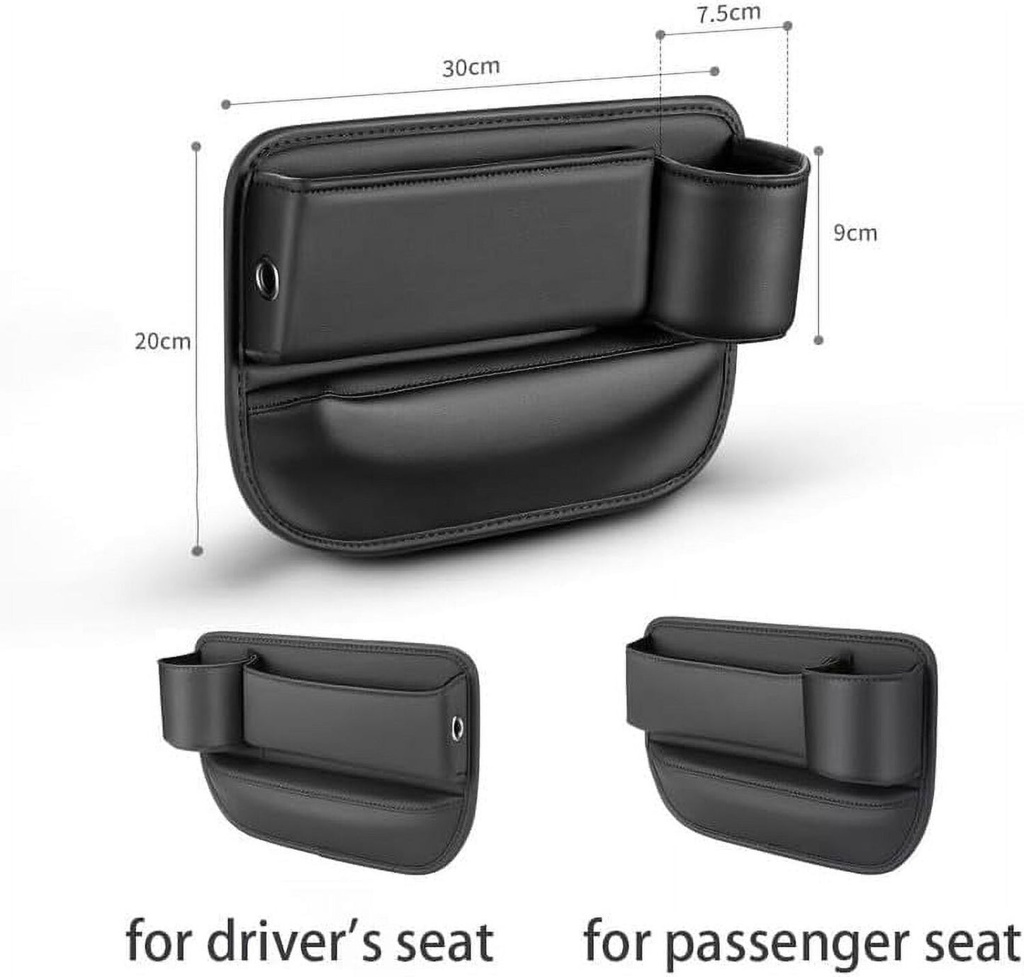 Adjustable Car Seat Gap Storage Box with Cup Holder