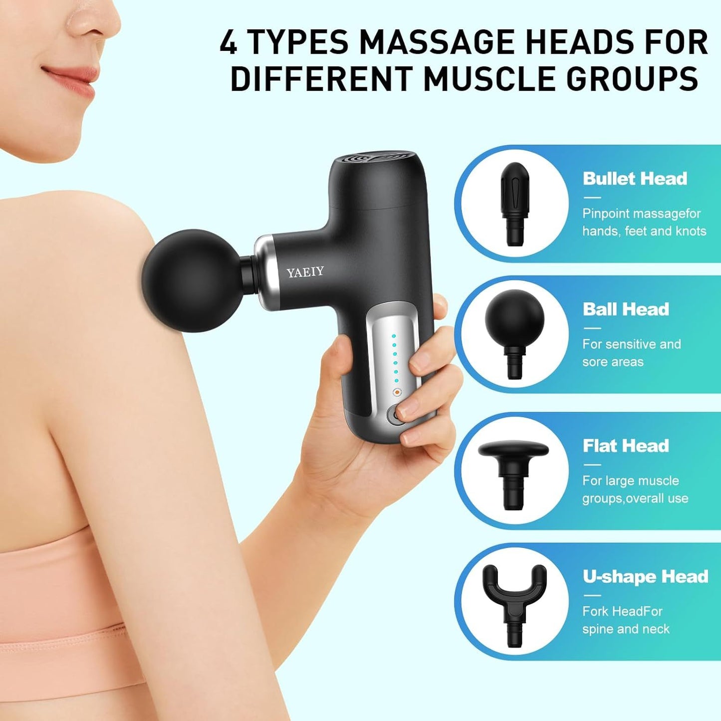 Quiet Mini Powerful Massage Gun Set