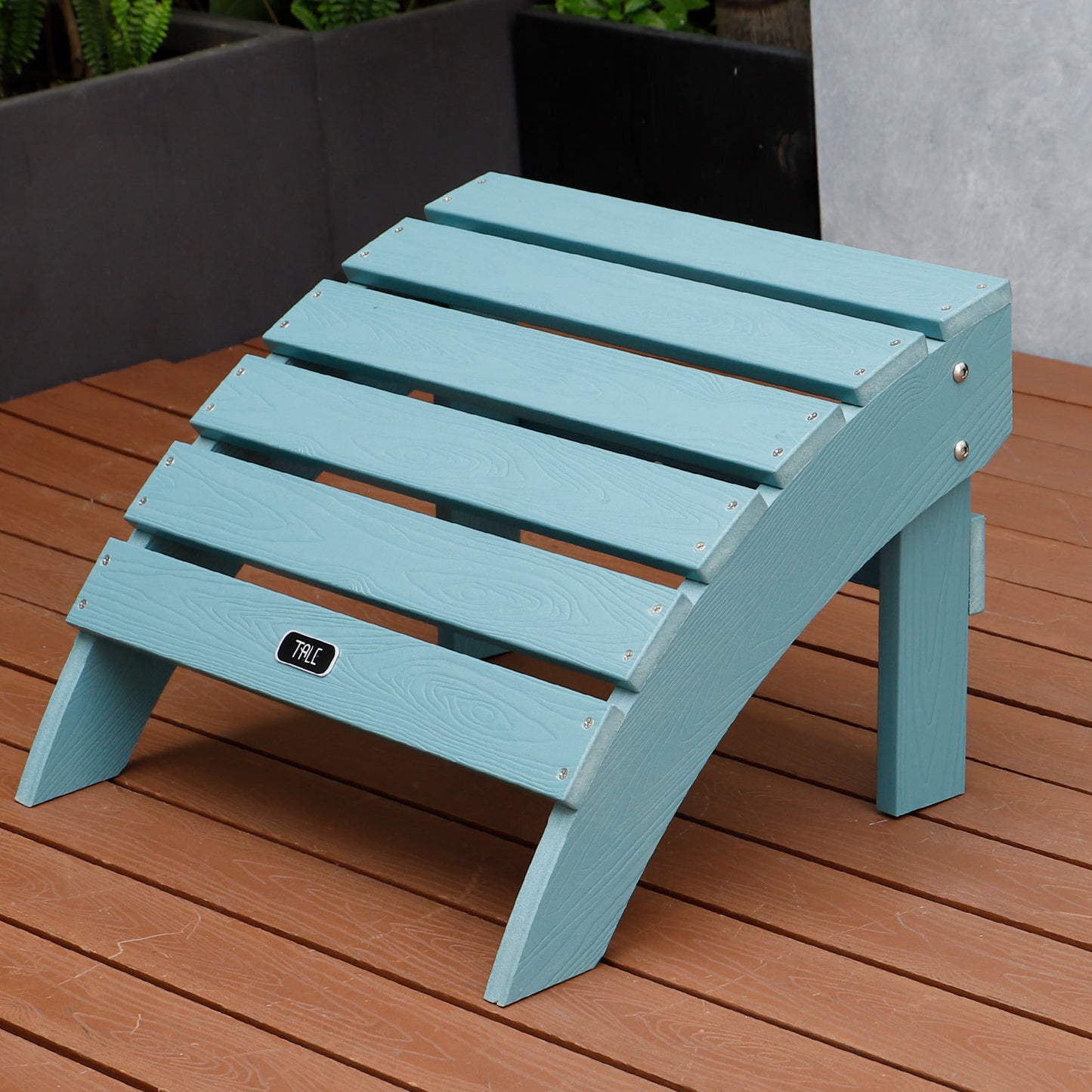 All-Weather Adirondack Ottoman Outdoor Footstool