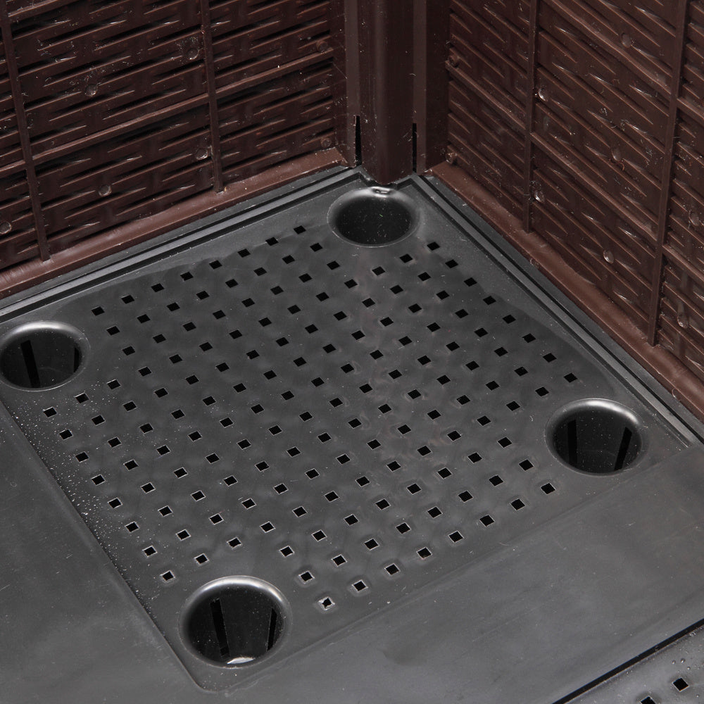 2PCS Brown Modular Planter Box – Free Splicing & Weather-Resistant
