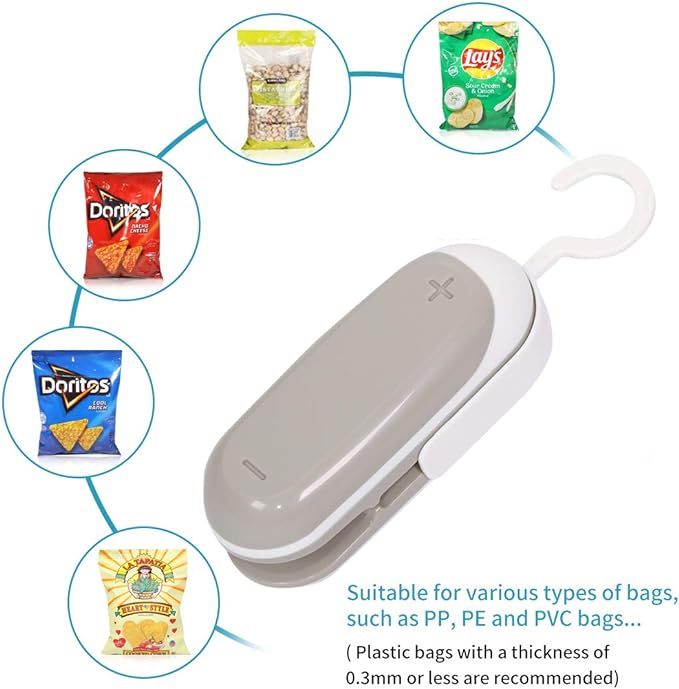 2-Pack Mini Bag Sealer & Cutter – Portable Heat Vacuum Sealer