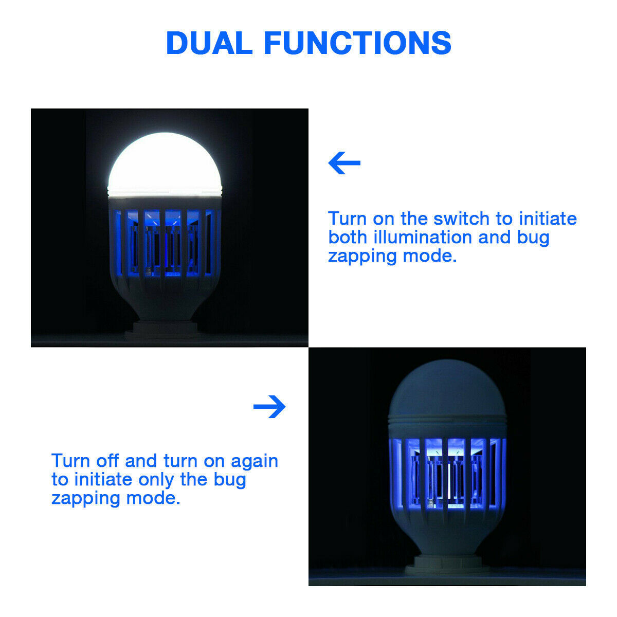 Mosquito/Fly/Bug Zap UV Light Bulb Trap Killer