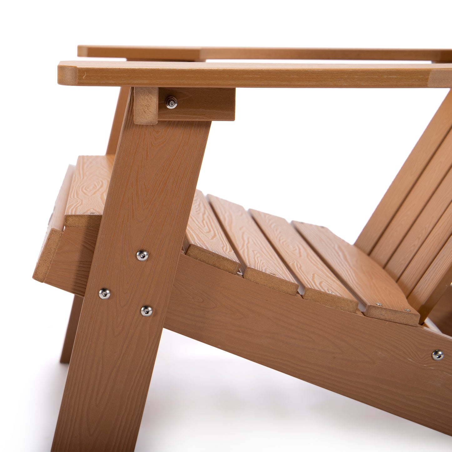 All-Weather Adirondack Outdoor Chair With Cup Holder