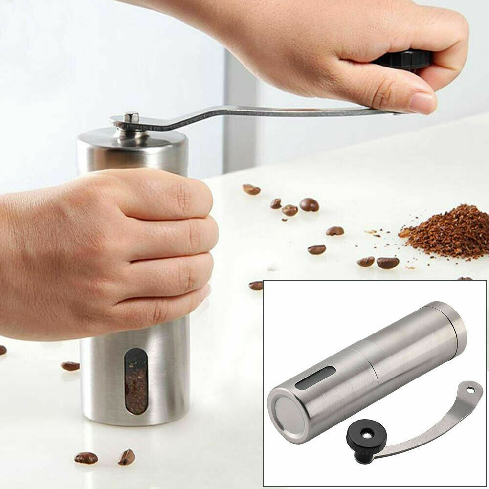 Stainless Steel Crank Coffee Beans/Spices Burr Grinder