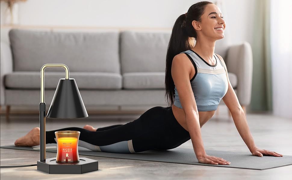 Candle Warmer Lamp Dimmable With Timer, Height Adjustable Set