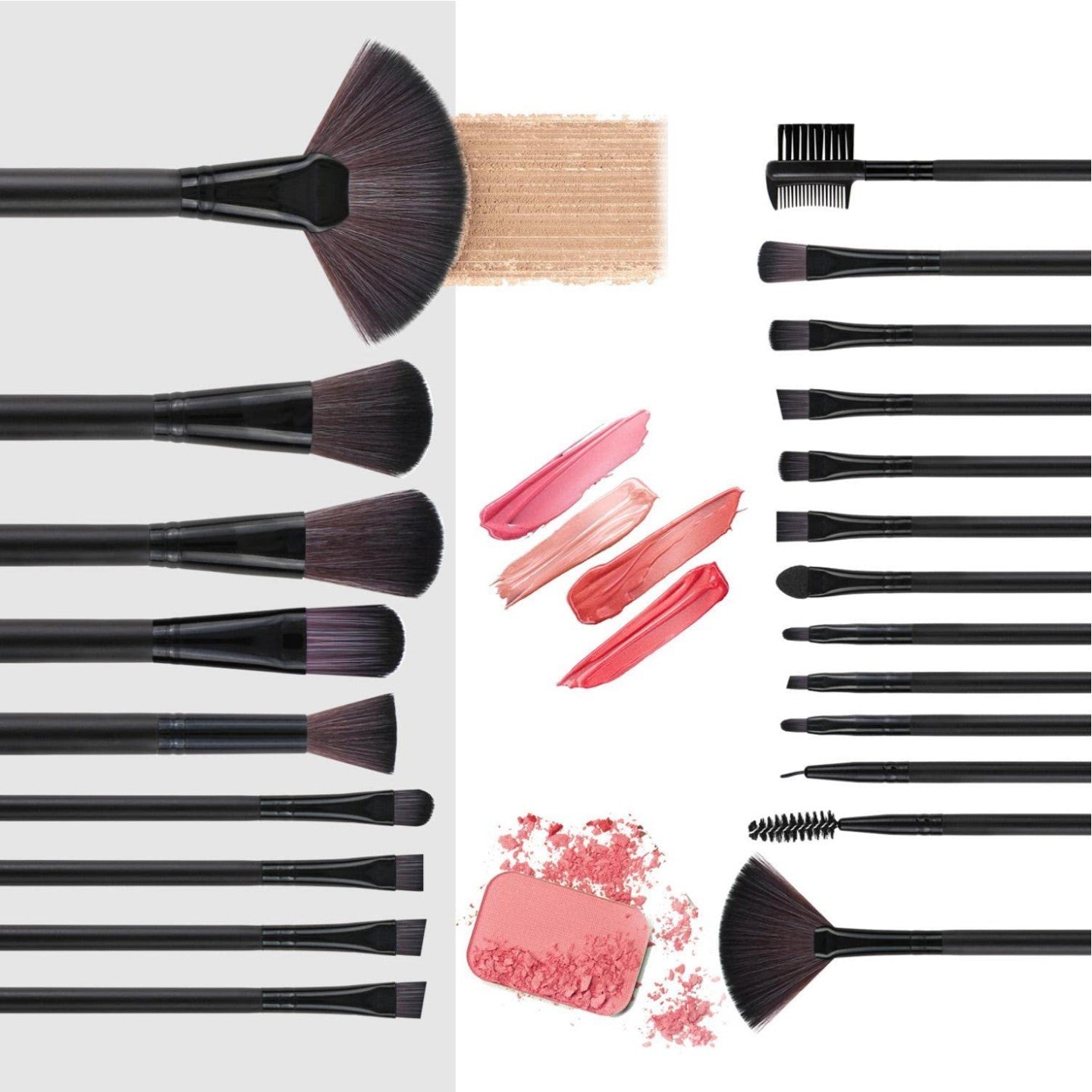 22 Pcs Professional Makeup Brushes With Bag Set
