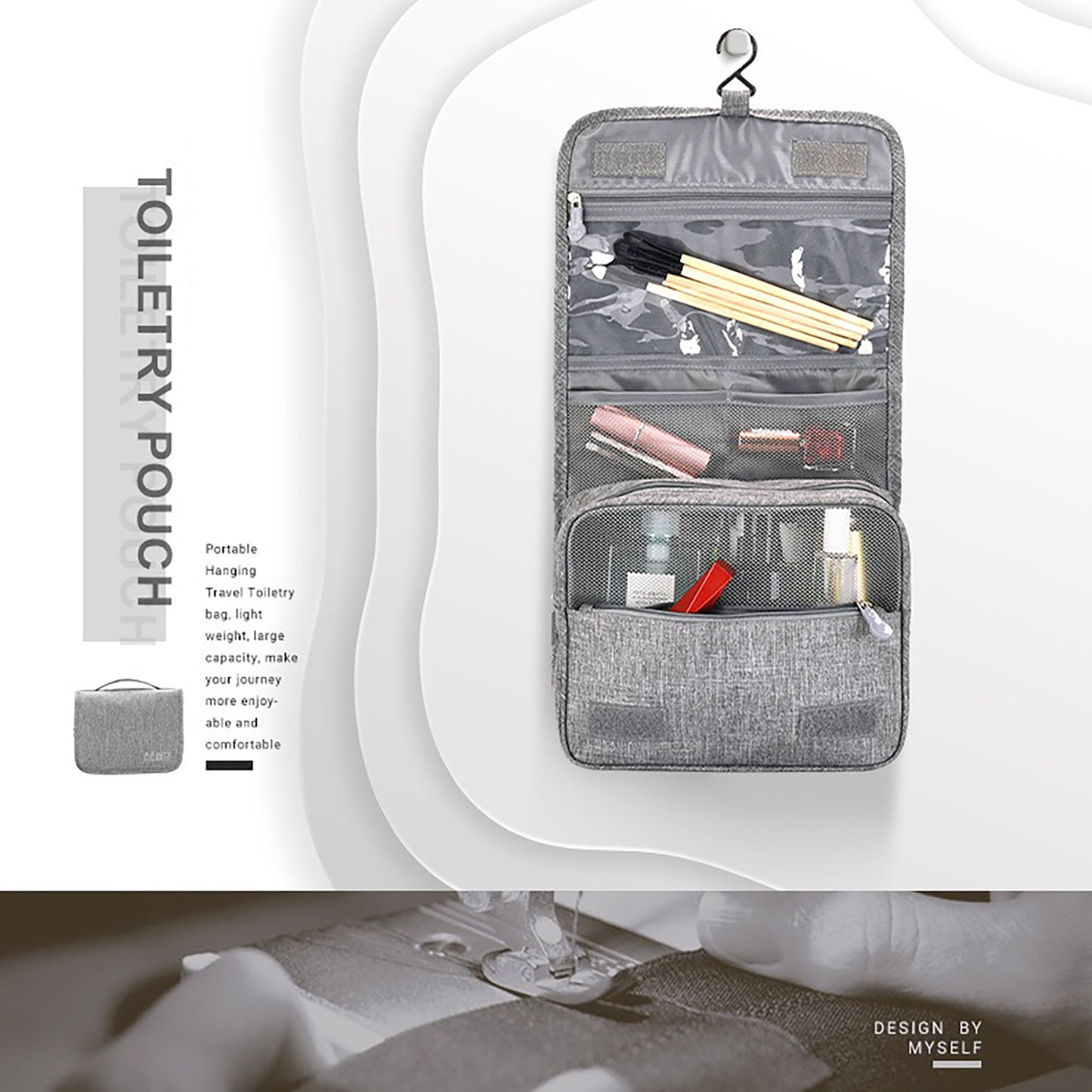 Waterproof Travel Hanging Toiletry Cosmetic Bag Organizer