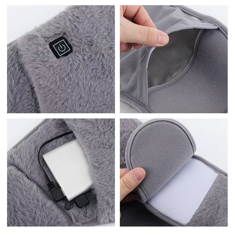 Electric Portable Heating Pad With Hand Pockets Three - Level Temperature Control USB