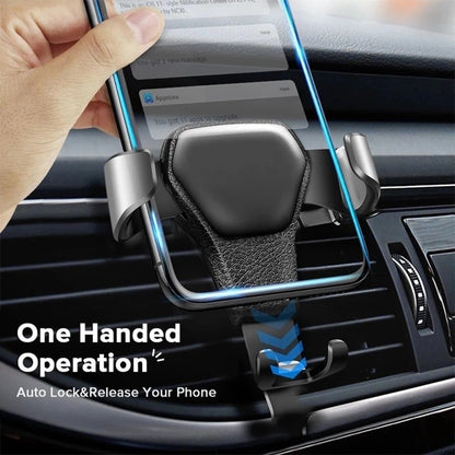 Aluminum Car Air Vent Universal Gravity Phone Holder
