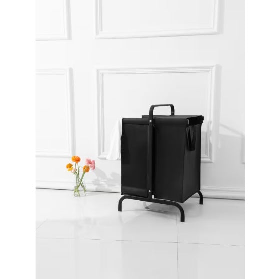 2-Tier 110L Laundry Basket Sorter – Black Oxford Fabric