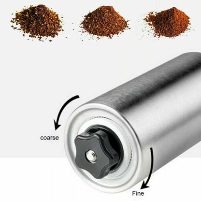 Stainless Steel Crank Coffee Beans/Spices Burr Grinder