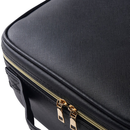 Portable LED Makeup Bag with Mirror – Travel Cosmetic Organizer