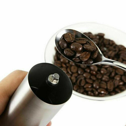 Stainless Steel Crank Coffee Beans/Spices Burr Grinder