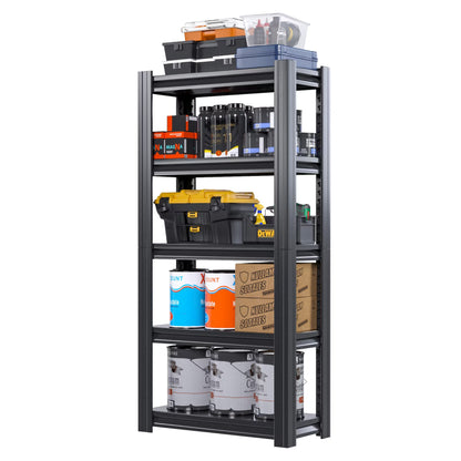 72" Heavy-Duty 5-Tier Adjustable Metal Garage Storage Shelves
