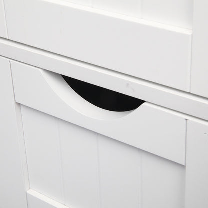 4-Drawer Storage Cabinet – Compact & Versatile White Organizer