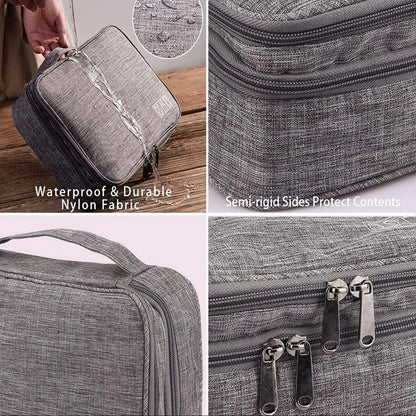 Waterproof Electronics Accessories Cable Organizer Case