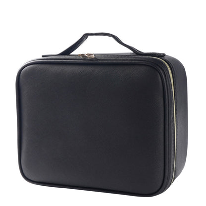 Portable LED Makeup Bag with Mirror – Travel Cosmetic Organizer
