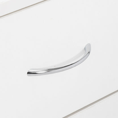 4-Drawer Storage Cabinet – White Minimalist Design