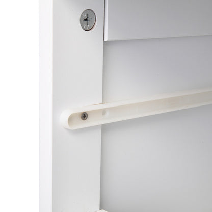 4-Drawer Storage Cabinet – Compact & Versatile White Organizer