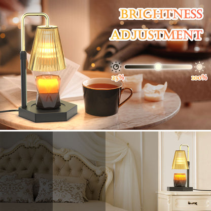 Candle Warmer Lamp Dimmable With Timer, Height Adjustable Set
