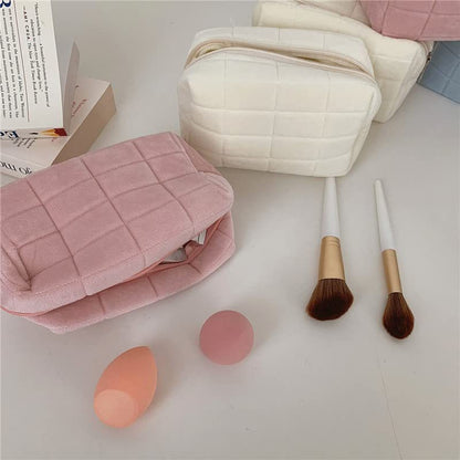 Plush Makeup Toiletry Travel Bag