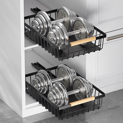 Pull-Out Cabinet Organizer – Heavy-Duty Slide-Out Storage